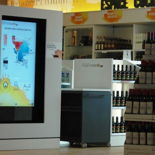 Liquor recipes Interactive kiosk