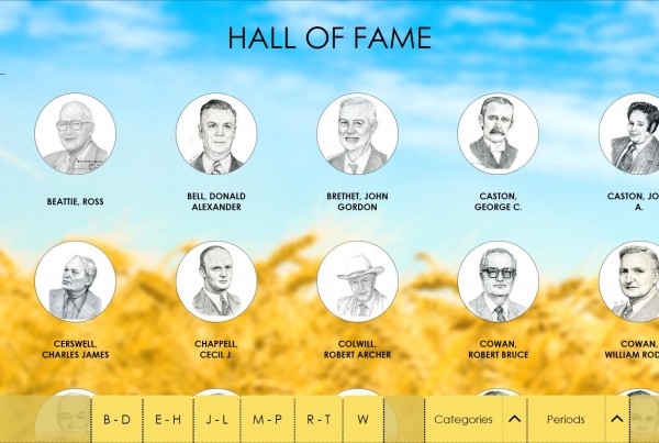 Interactive Hall of fame application